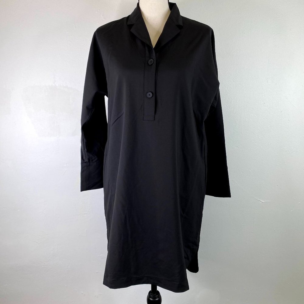 Everlane Japanese Go Weave Black Dress